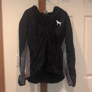 Victoria secret pink quarter zip rain coat